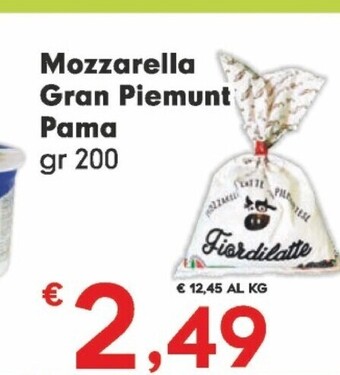 Despar Pama mozzarella gran piemunt offerta