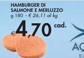 Bennet Hamburger di salmone e merluzzo offerta