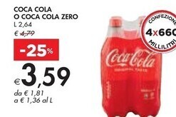 Bennet Coca cola o coca cola zero offerta