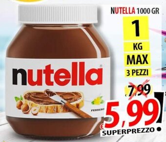 Il Genio Supermercato NUTELLA 1000 GR offerta