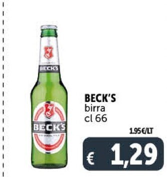 Gourmet Déco Becks birra offerta