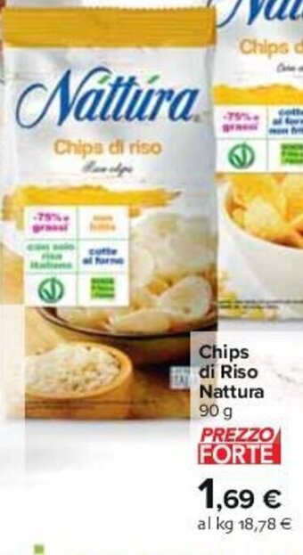 Carrefour Chips di Riso Nattura 90 g offerta