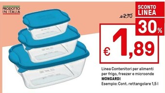 Mongardi Linea Contenitori Per Alimenti Per Frigo Freezer E Microonde