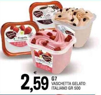 G7 VASCHETTA GELATO ITALIANO GR 500