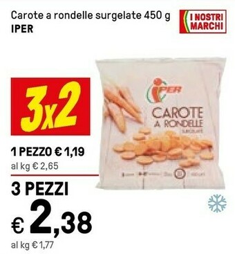 Iper Carote A Rondelle Surgelate