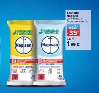 Carrefour Salviette Napisan conf 40 pezzi fragranze assortite offerta