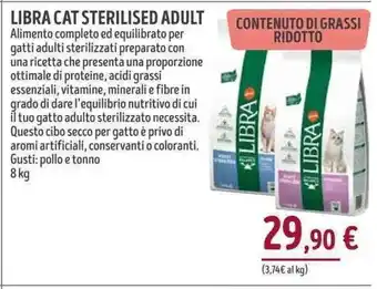 Il Gigante LIBRA CAT STERILISED ADULT 8 kg offerta