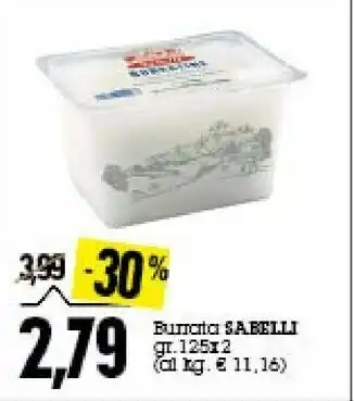 Sabelli - Burrata 250 G(ml)
