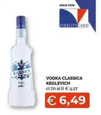 Mercatò Local VODKA CLASSICA KEGLEVICH cl 70 offerta