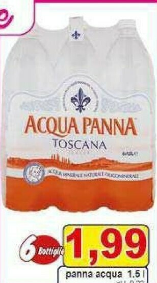Gros Acqua panna Acqua Minerale Naturale 1500 G(ml) offerta