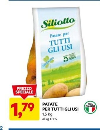 DPiù PATATE PER TUTTI GLI USI 1,5 kg offerta