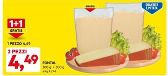 DPiù FONTAL 300 g + 300 g offerta
