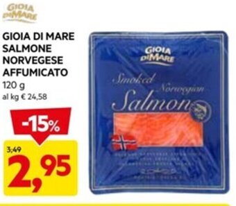 DPiù GIOIA DI MARE SALMONE NORVEGESE AFFUMICATO 120 g offerta