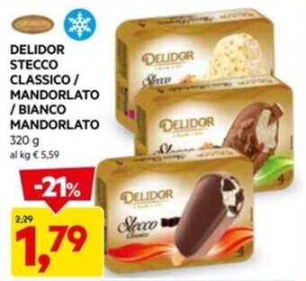 DPiù DELIDOR STECCO CLASSICO / MANDORLATO / BIANCO MANDORLATO 320 g offerta