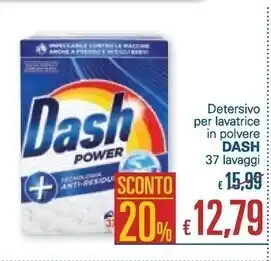 Unes Dash detersivo per lavatrice in polvere offerta