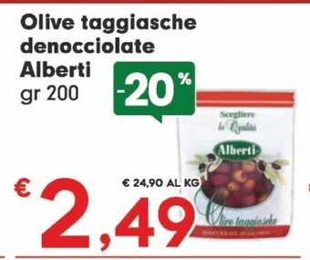 Despar Alberti olive taggiasche denocciolate offerta