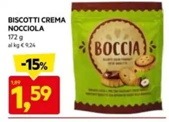 DPiù BISCOTTI CREMA NOCCIOLA 172 g offerta