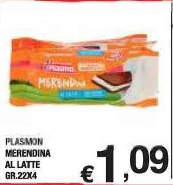 PLASMON MERENDINA AL LATTE GR.22X4