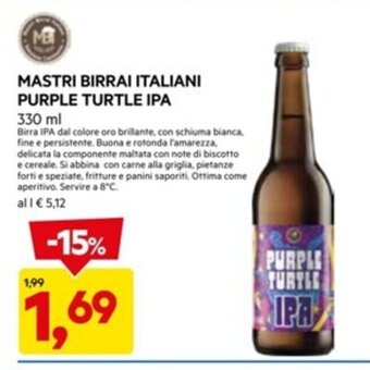 MASTRI BIRRAI ITALIANI PURPLE TURTLE IPA 330 ml