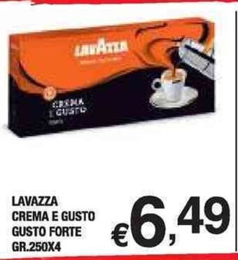 Orizzonte Supermercati LAVAZZA CREMA E GUSTO GUSTO FORTE GR.250X4 offerta