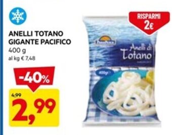 DPiù ANELLI TOTANO GIGANTE PACIFICO 400 g offerta