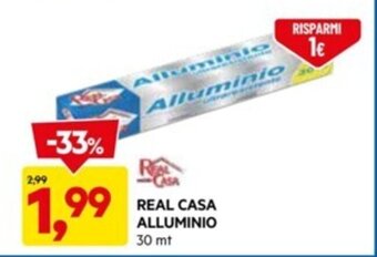 DPiù REAL CASA ALLUMINIO 30 mt offerta