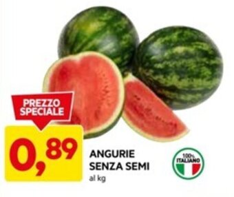DPiù ANGURIE SENZA SEMI al kg offerta