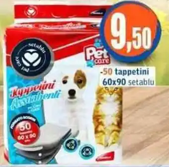 50 tappetini 60x90 setablu