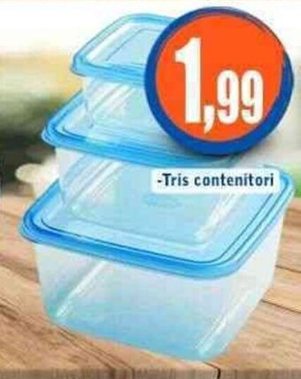 Tris contenitori