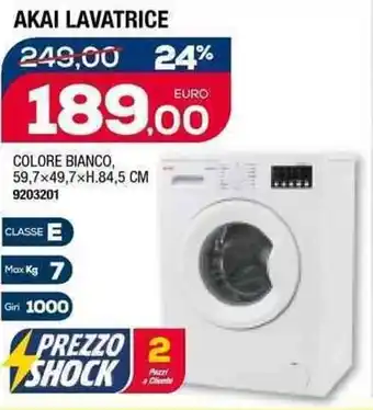 Self AKAI LAVATRICE offerta
