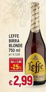 Famila Leffe birra blonde offerta