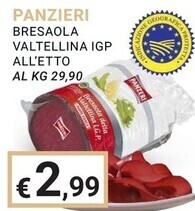 Panzeri bresaola valtellina igp