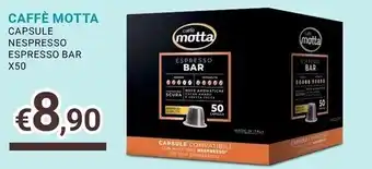 Eté Motta caffe capsule nespresso espresso bar offerta