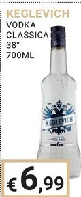 Eté Keglevich vodka classica 38° offerta