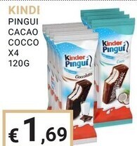 Eté Kinder pingui cacao cocco offerta