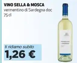 Ipercoop Sella & mosca vino offerta