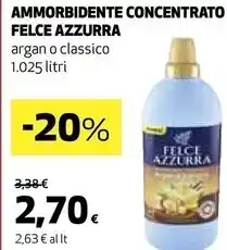 Ipercoop Felce azzurra ammorbidente concentrato offerta