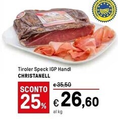 Christanell tiroler speck igp handl