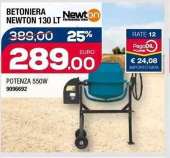 BETONIERA NEWTON 130 LT