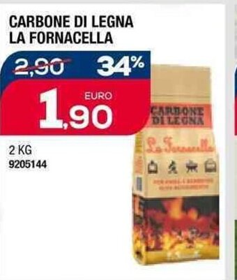 CARBONE DI LEGNA LA FORNACELLA 2 kg