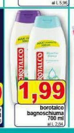 Gros Borotalco Bagnoschiuma offerta