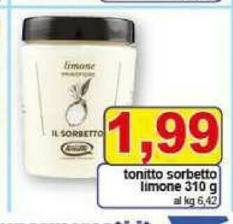 Gros Tonitto Sorbetto offerta