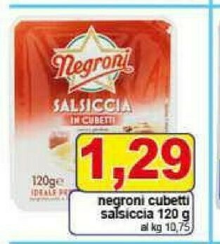 Gros Negroni Pancetta offerta