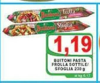Gros Buitoni Pasta sfoglia offerta