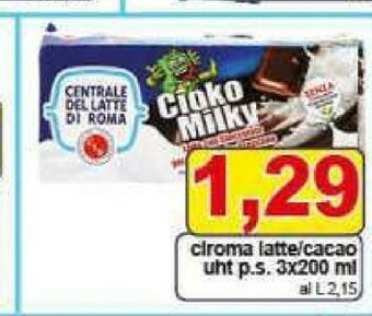 Pewex Centrale del latte di roma Latte parzialmente scremato offerta