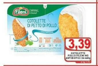 Top Supermercati Fileni Cotolette di pollo offerta
