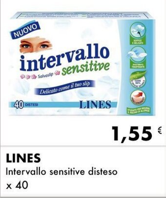 Iper Tosano LINES Intervallo sensitive disteso x 40 offerta