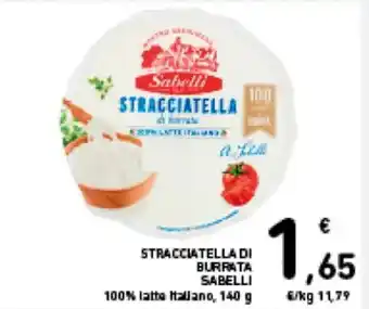 Spazio Conad STRACCIATELLA DI BURRATA SABELLI 100% latte Italiano, 140 g offerta