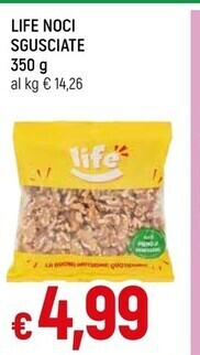Famila Life noci sgusciate 350 g offerta