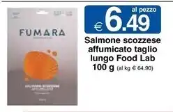 Fumara salmone scozzese affumicato taglio lungo food lab